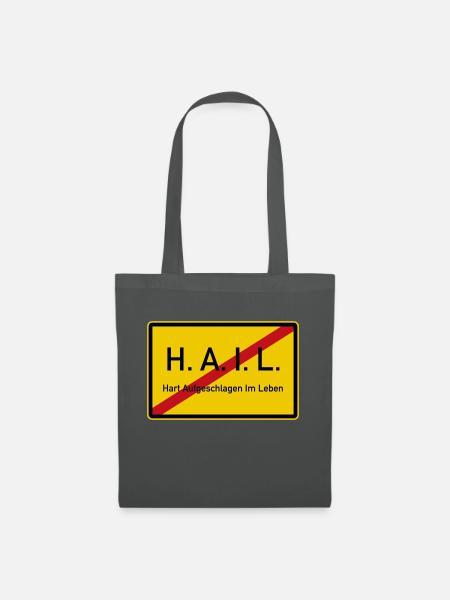 HAIL verlassen - Stoffbeutel - Graphite
