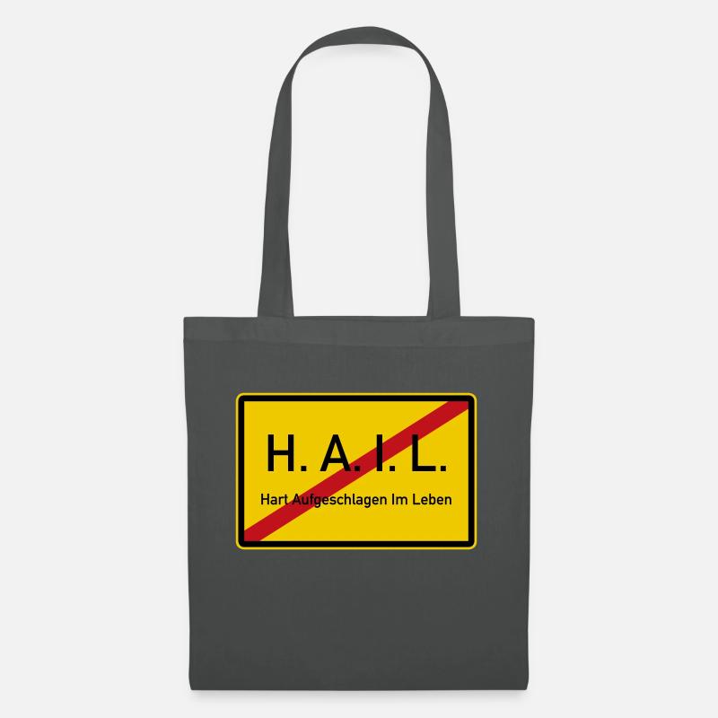 HAIL verlassen - Stoffbeutel - Graphite