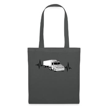 Fréquence cardiaque pulsation camion fréquence wagon télécommande - Sac en tissu - gris graphite - Devant