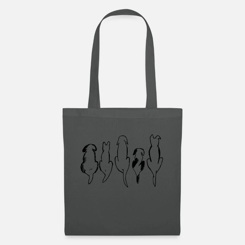 annonyme Hunde - Stoffbeutel - Graphite