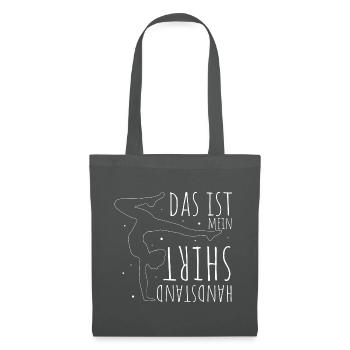 Das Ist Mein Handstand Shirt Sportverein Sport Han - Stoffbeutel - Graphite - Vorne
