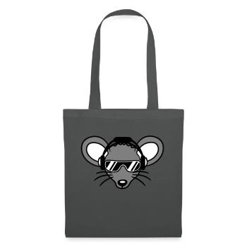 Mouse Sunglasses Cool Headphones Party Music Listening - Tote Bag - graphite grey - Front