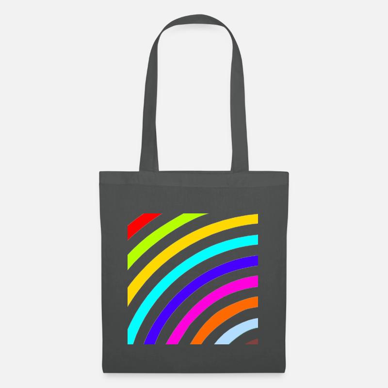 Regenbogen - Stoffbeutel - Graphite