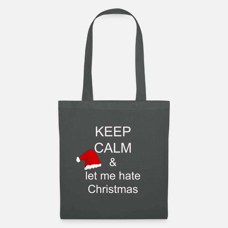 Christmas Keep Calm - Tote Bag - graphite grey