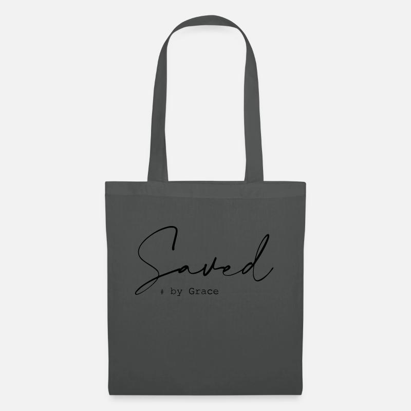 Saved by Grace - Tote Bag - graphite grey