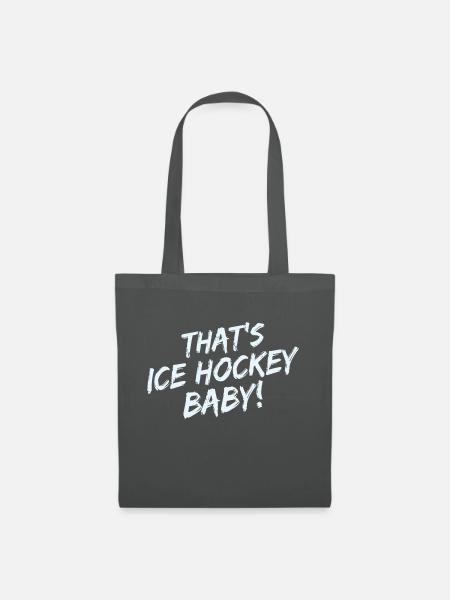 Eishockey - Stoffbeutel - Graphite