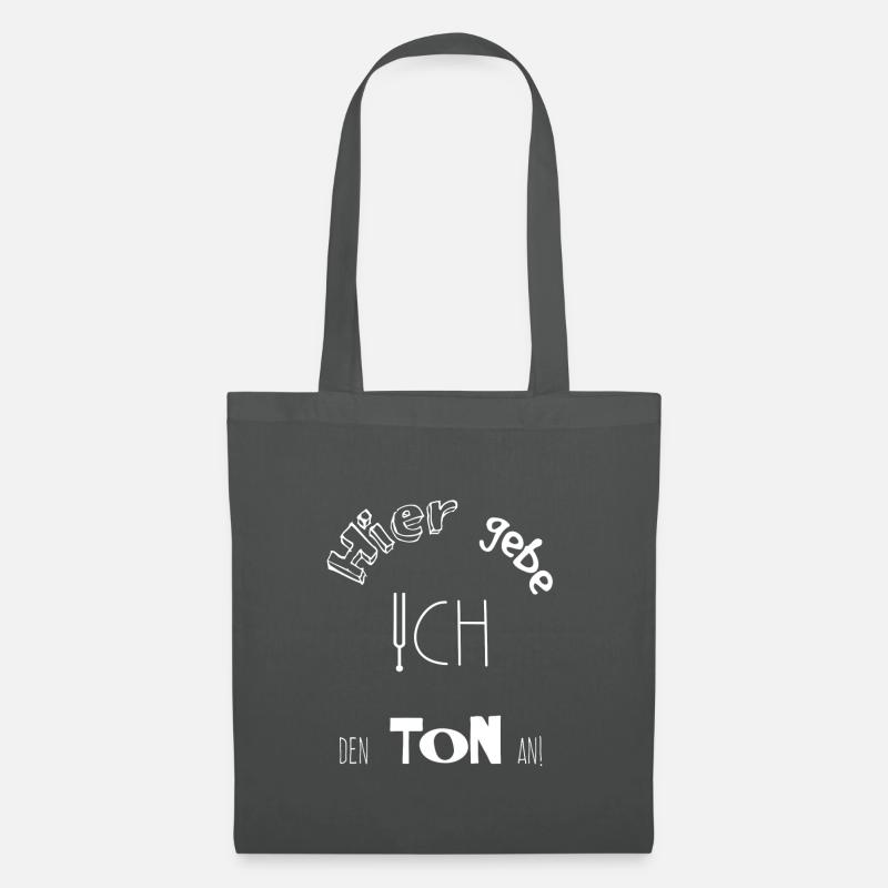 Ich gebe hier den Ton an! - Chorleiter Dirigent - Stoffbeutel - Graphite