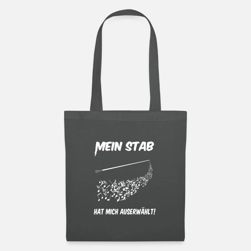 Mein Stab hat mich auserwählt! - Dirigent Chor - Stoffbeutel - Graphite