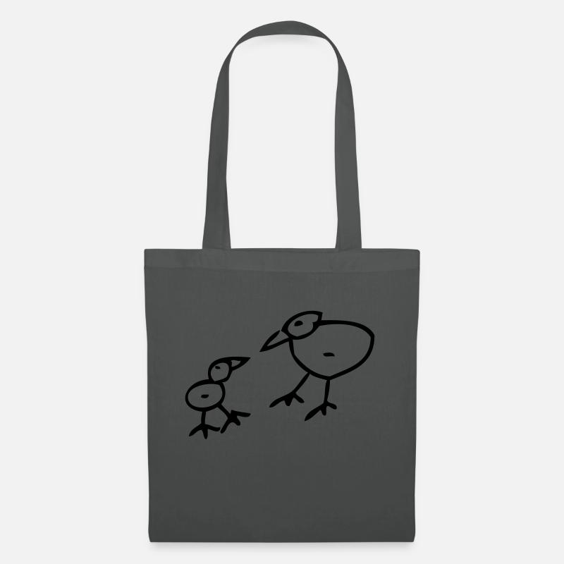 bird - Tote Bag - graphite grey