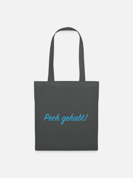 Pech gehabt! - blau - Stoffbeutel - Graphite