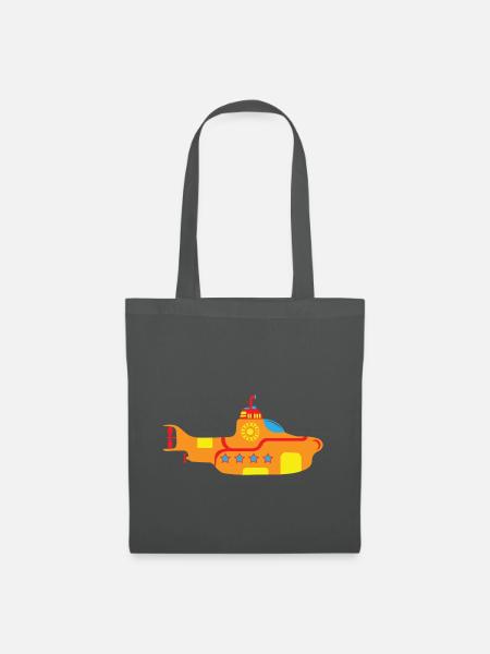 Buntes Kinder Spielzeug Uboot - Stoffbeutel - Graphite