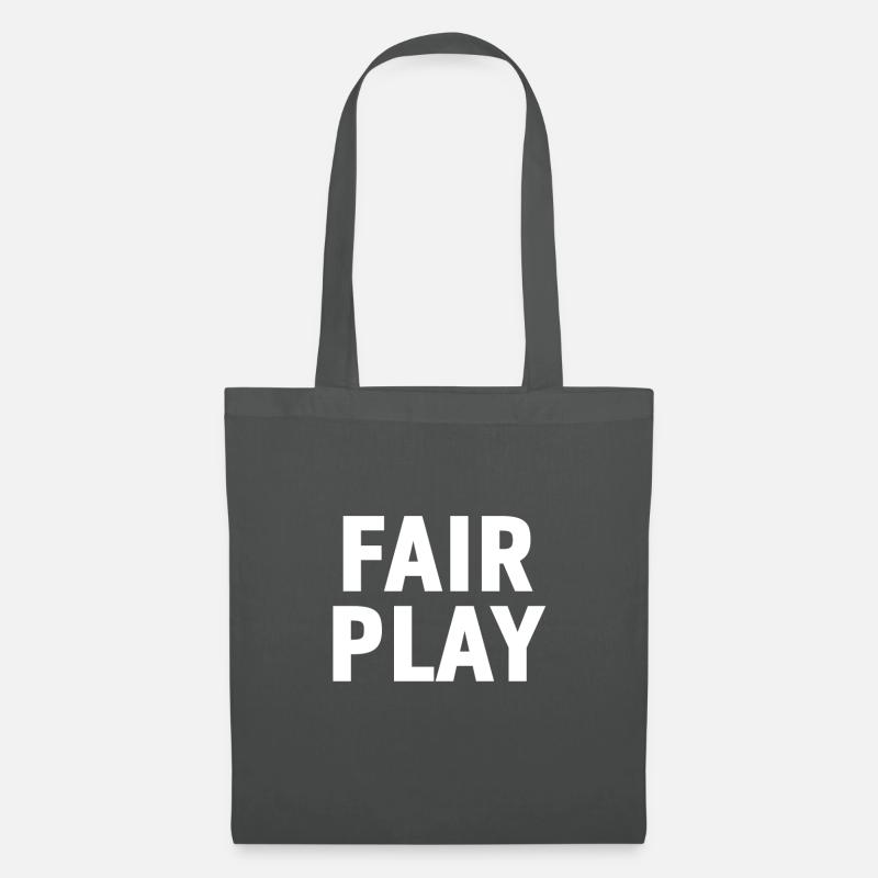Fair Play Geschenk - Stoffbeutel - Graphite
