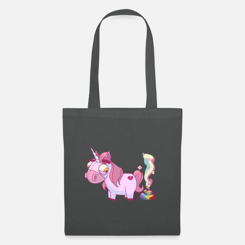 Einhorn rosa - Stoffbeutel - Graphite