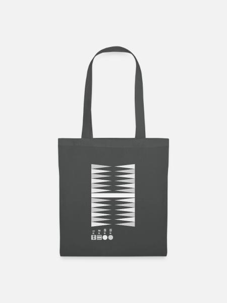 Backgammon 002 - Stoffbeutel - Graphite