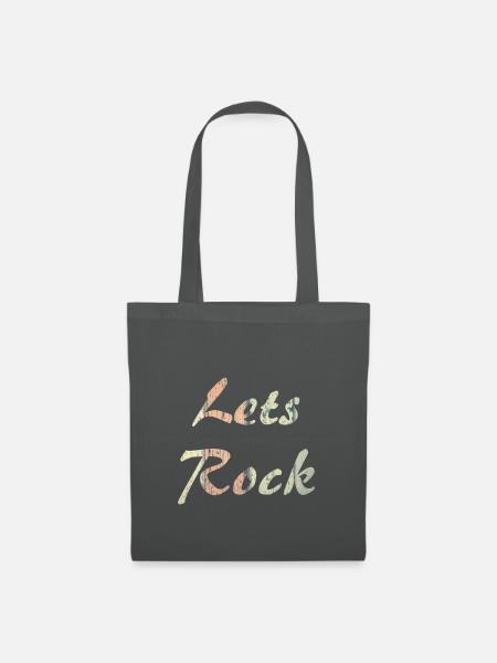 lets rock - Stoffbeutel - Graphite
