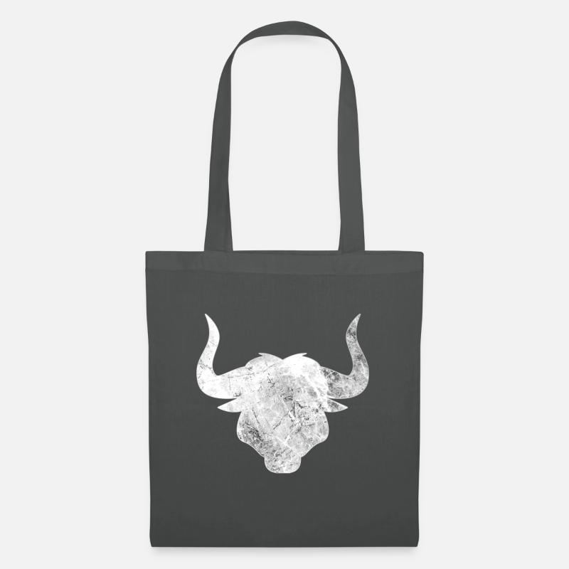 Stier - Stoffbeutel - Graphite