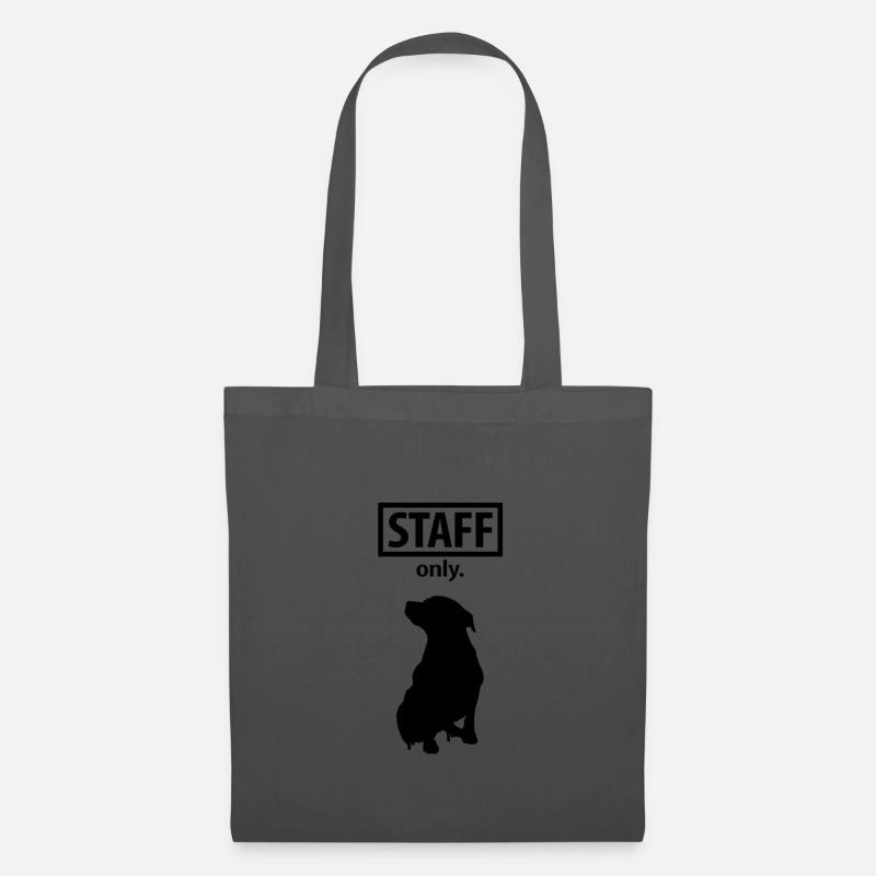 Staff only. - Stoffbeutel - Graphite