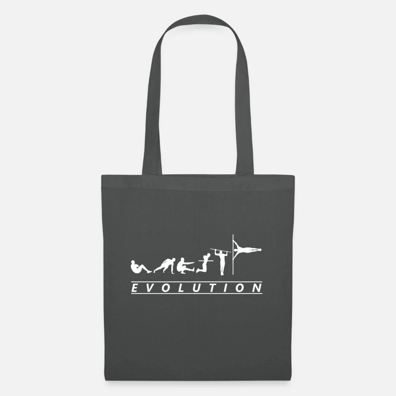 Calisthenics Shirt Evolution - Stoffbeutel - Graphite