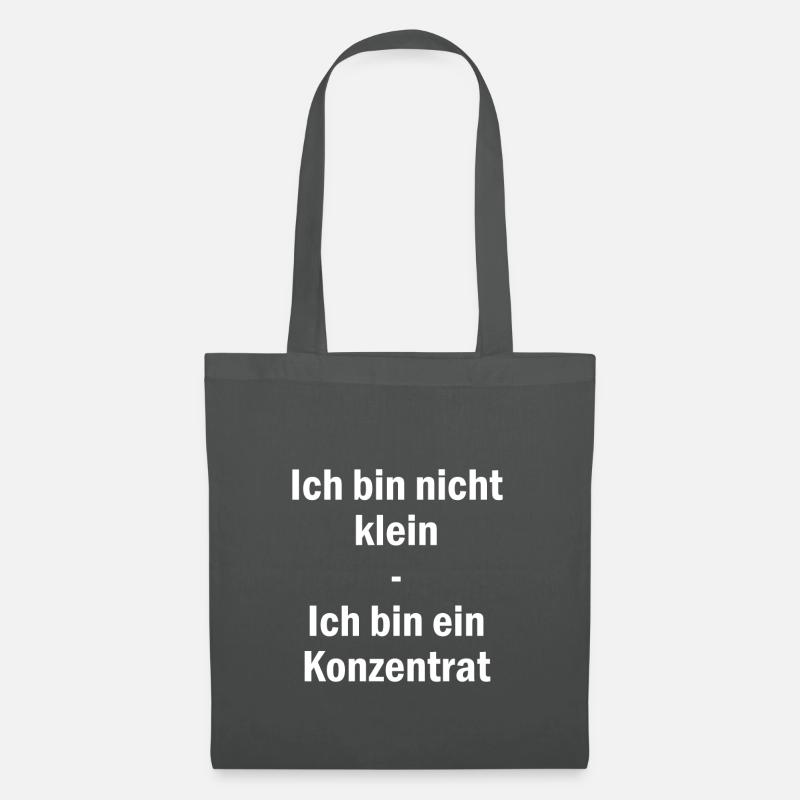 Witz Klein Geschenk Flachwitz Liliputaner Groß - Stoffbeutel - Graphite