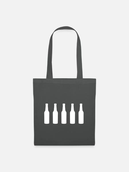 beer bottles white - Stoffbeutel - Graphite