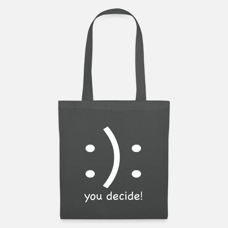 vous décidez, vous décidez cadeau idée cadeau - Sac en tissu - gris graphite