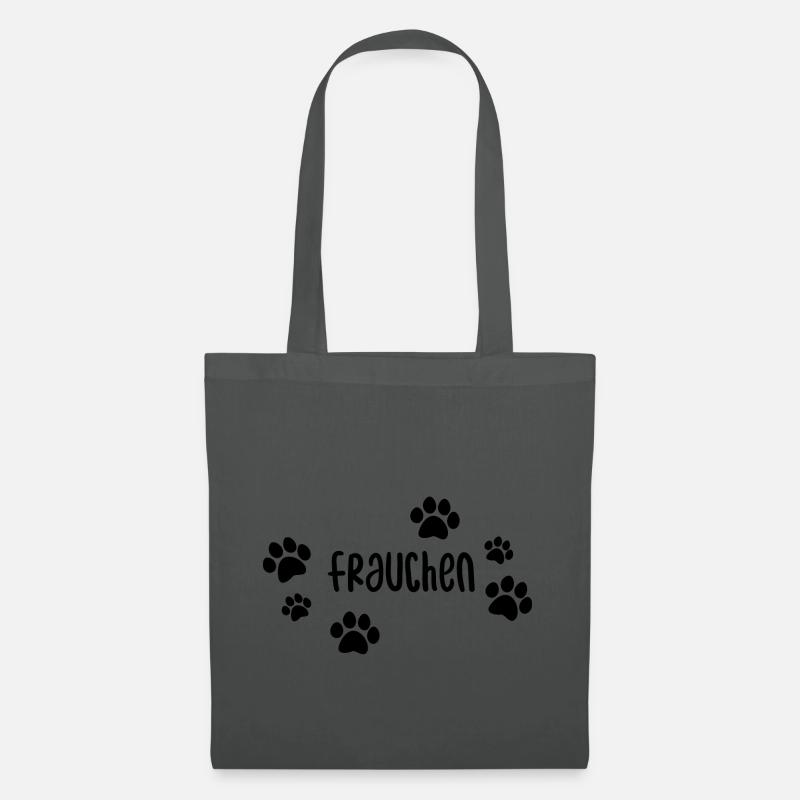 Frauchen Hundehalter Partnerdesign - Stoffbeutel - Graphite