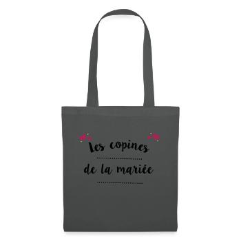 Les copines de la mariée - Sac en tissu - gris graphite - Devant