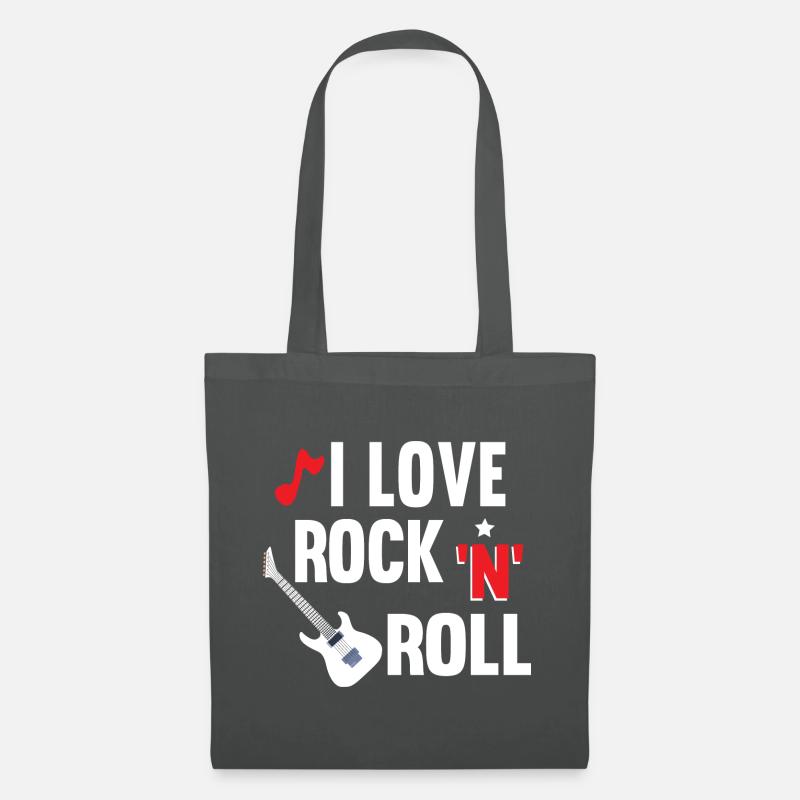 I Love Rock‘N‘Roll - Stoffbeutel - Graphite