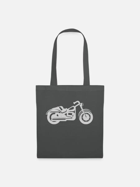 Motorrad - Stoffbeutel - Graphite