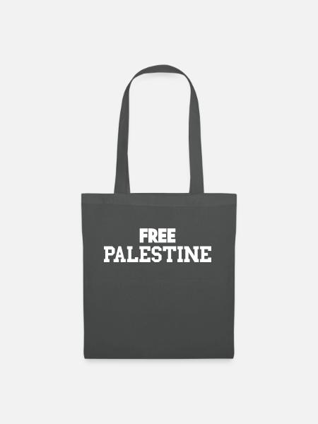 Free Palestine & Gaza - Stoffbeutel - Graphite