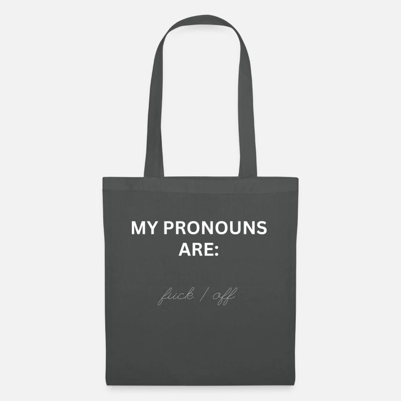 my pronouns - Stoffbeutel - Graphite