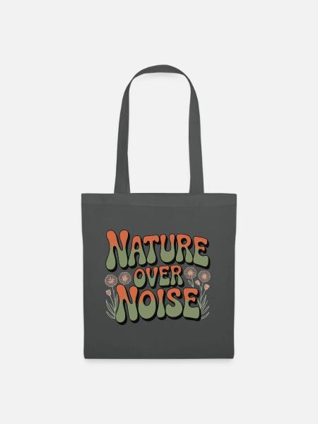 Abenteuer - Natur statt Lärm - Stoffbeutel - Graphite