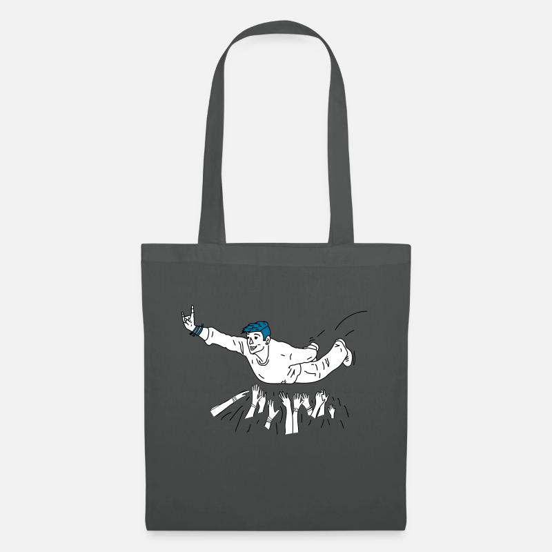 Super-Stagediver [vec] - Stoffbeutel - Graphite