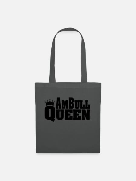 AMBULL QUEEN American Bulldog - Stoffbeutel - Graphite