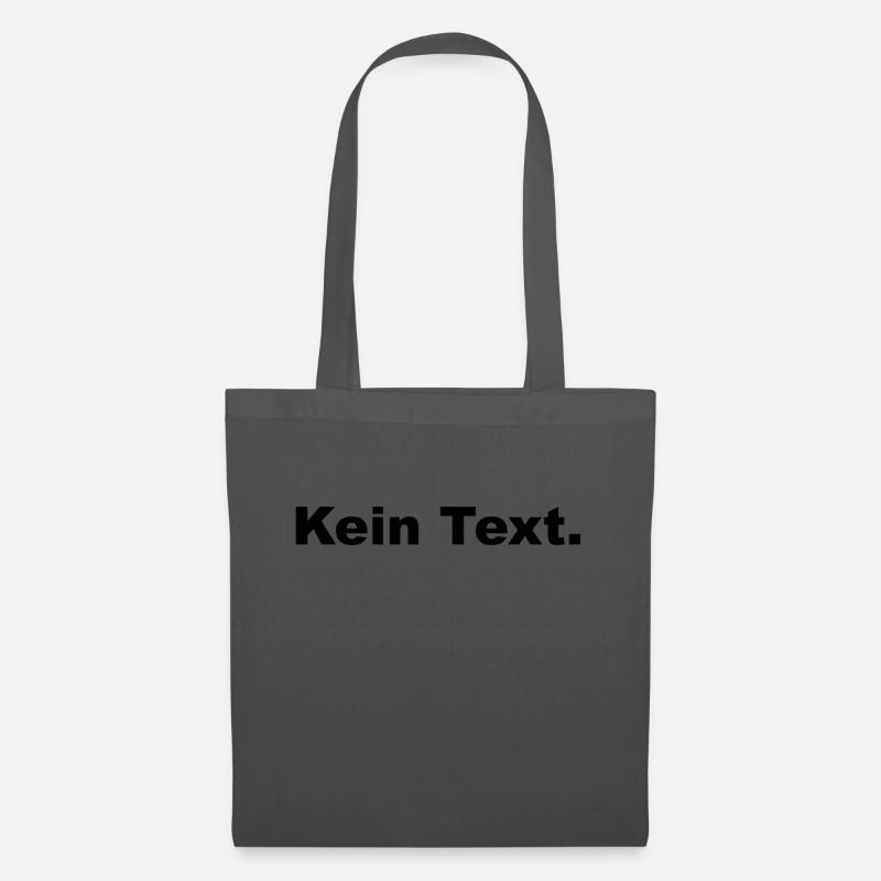 Kein Text - Stoffbeutel - Graphite