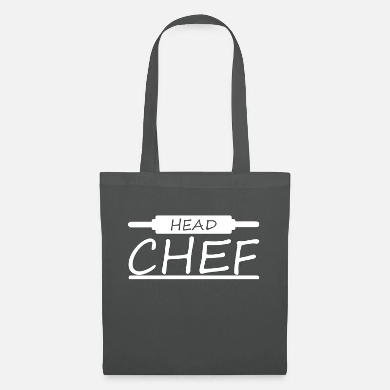 Kochen backen Food Kitchen - Stoffbeutel - Graphite