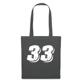 33 Number Symbol - Tote Bag - graphite grey - Front