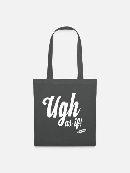 Clueless Ugh As If Und Logo - Stoffbeutel - Graphite