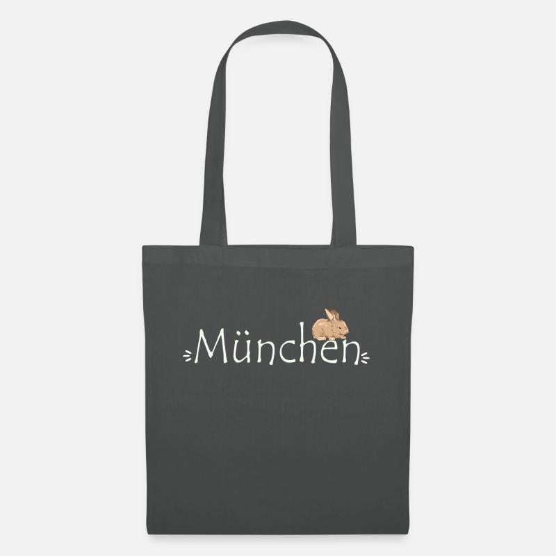 München Hase - Stoffbeutel - Graphite