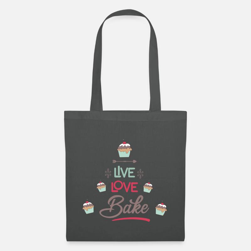 backen - Stoffbeutel - Graphite