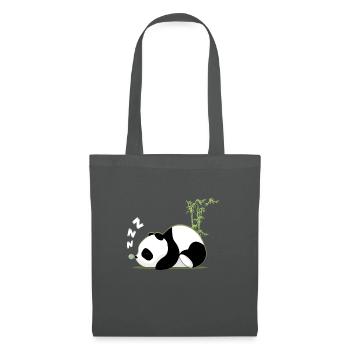 panda - Sac en tissu - gris graphite - Devant