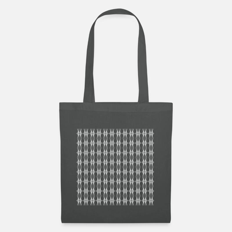 Abstraktes Muster - Stoffbeutel - Graphite