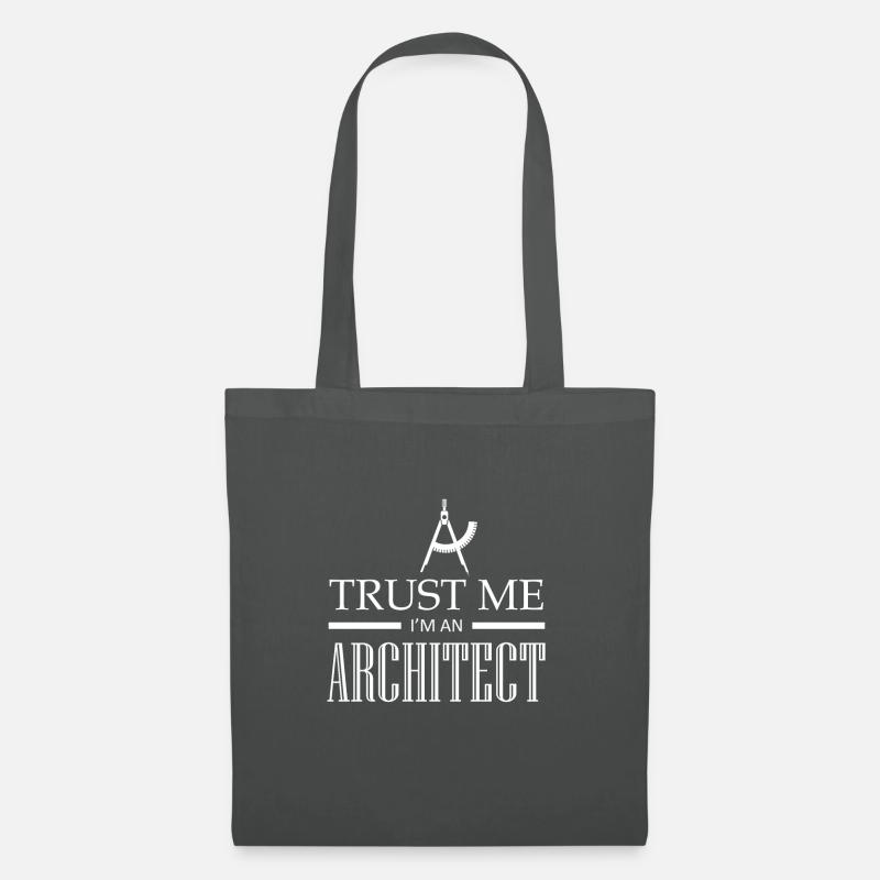 trust me i am an Architect - Stoffbeutel - Graphite
