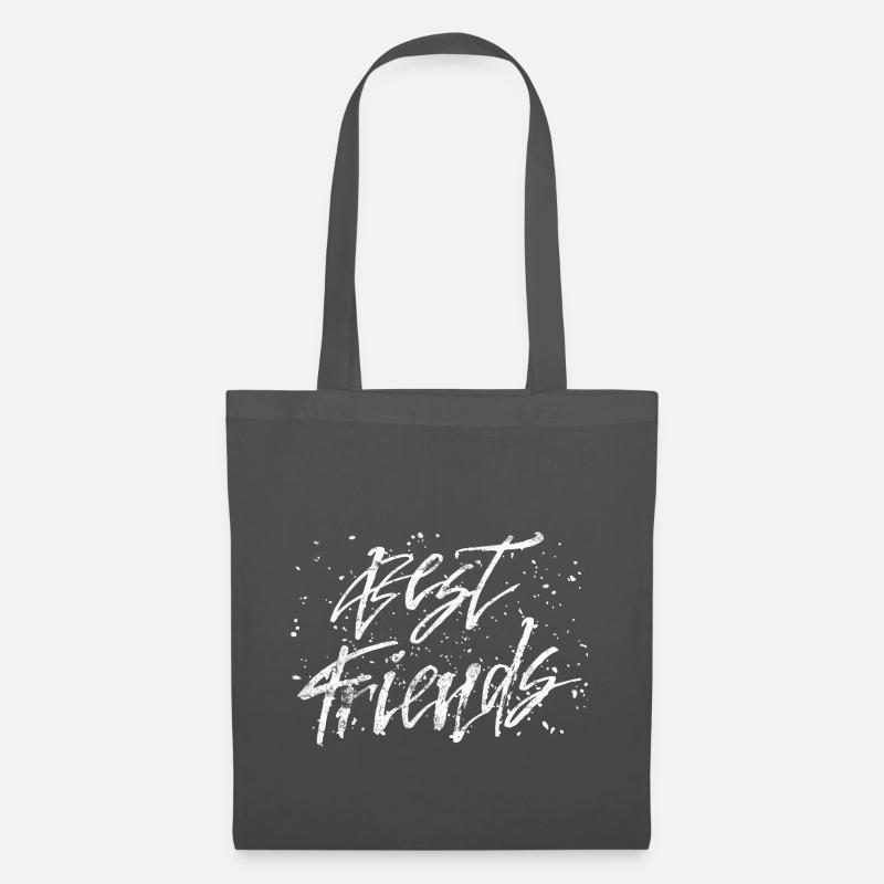 beste freunde freundschaft spruch - Stoffbeutel - Graphite