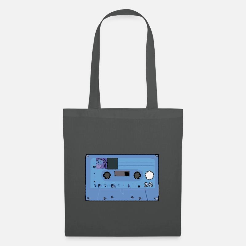 Kasette Retro Kassette - Stoffbeutel - Graphite