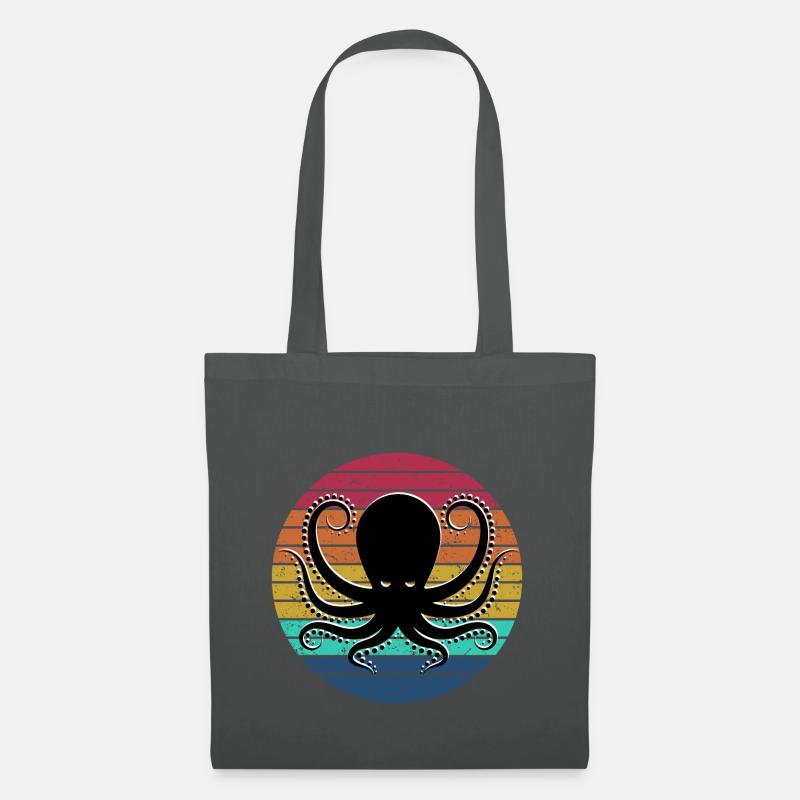 Octopus retro octopus octopus - Tote Bag - graphite grey