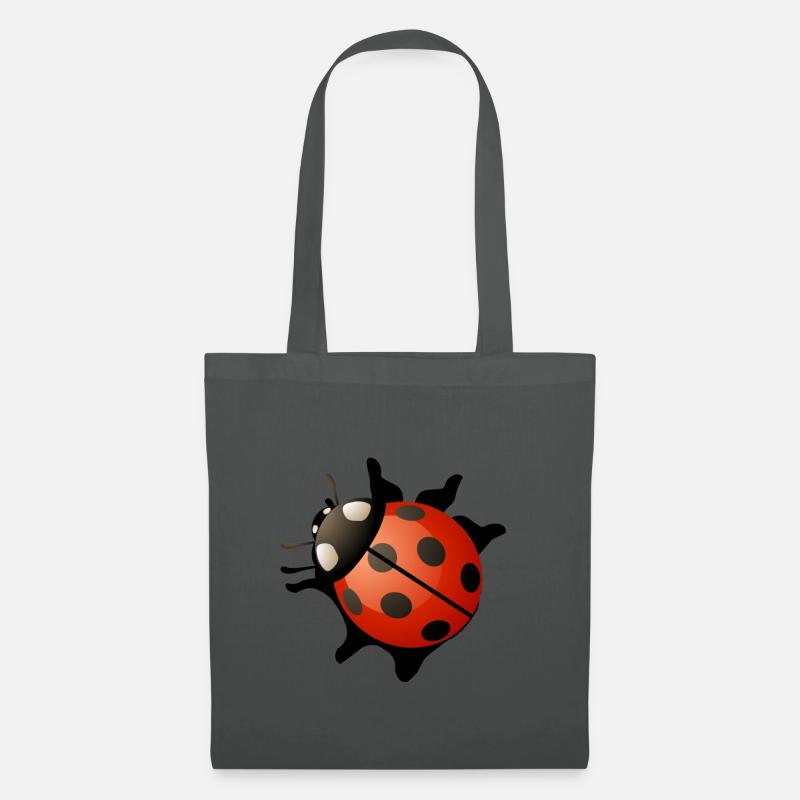 Ladybug red gift present idea - Tote Bag - graphite grey