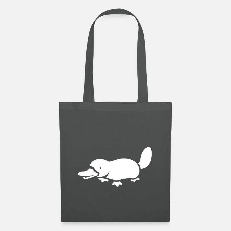 Platypus White - Stoffbeutel - Graphite