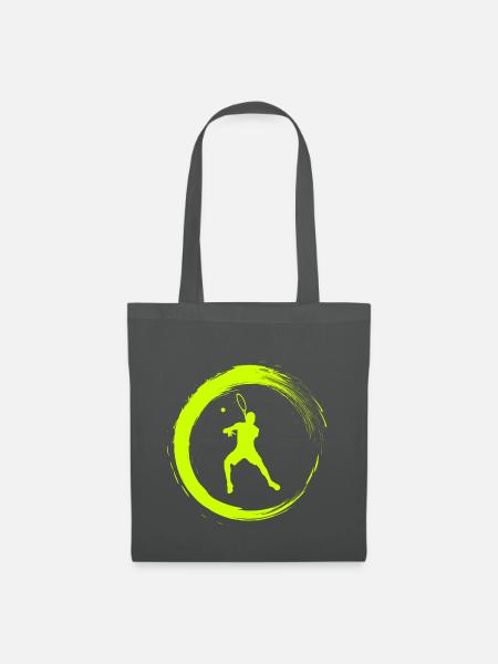 Tennis Tennisspieler - Stoffbeutel - Graphite
