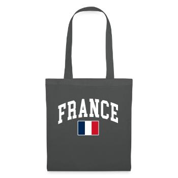 Frankreich - Stoffbeutel - Graphite - Vorne